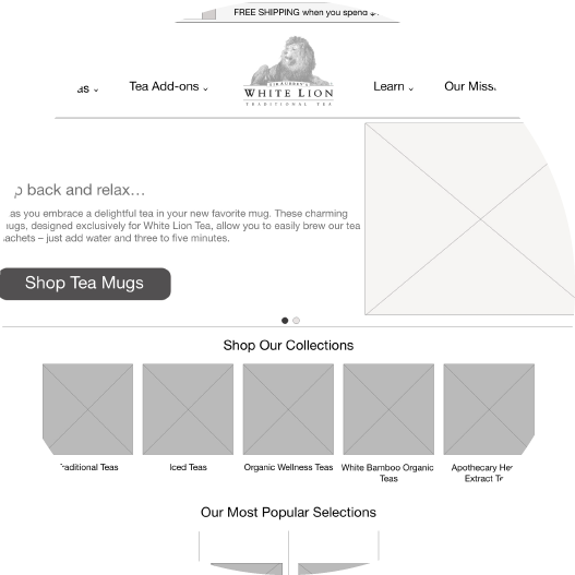 White Lion Tea Website Redesign